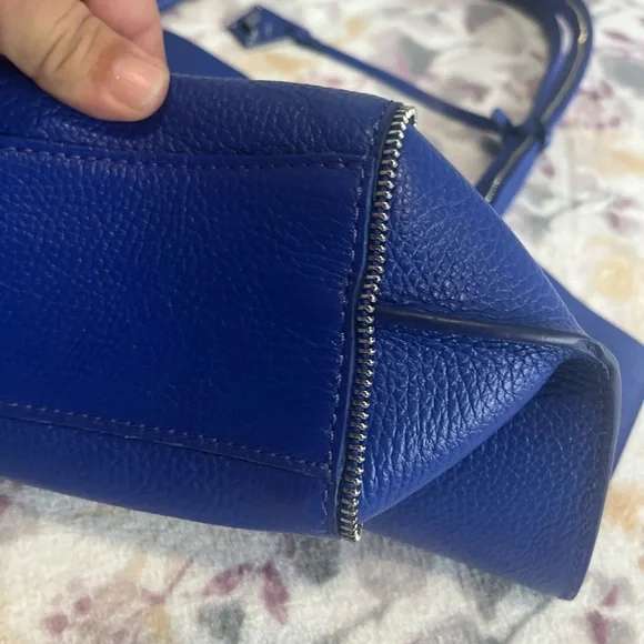 Botkier Soho Leather Tote Bag Blue - Picture 5 of 14